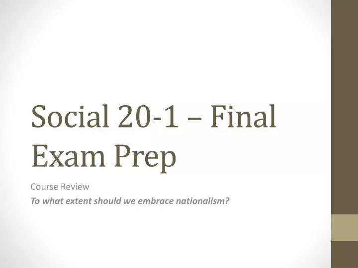 social 20 1 final exam prep