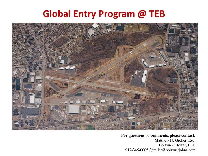 global entry program @ teb