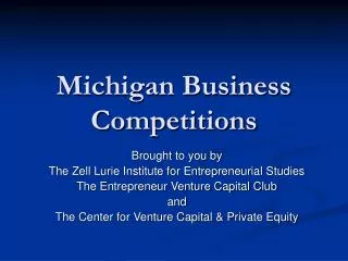 Michigan Business Competitions