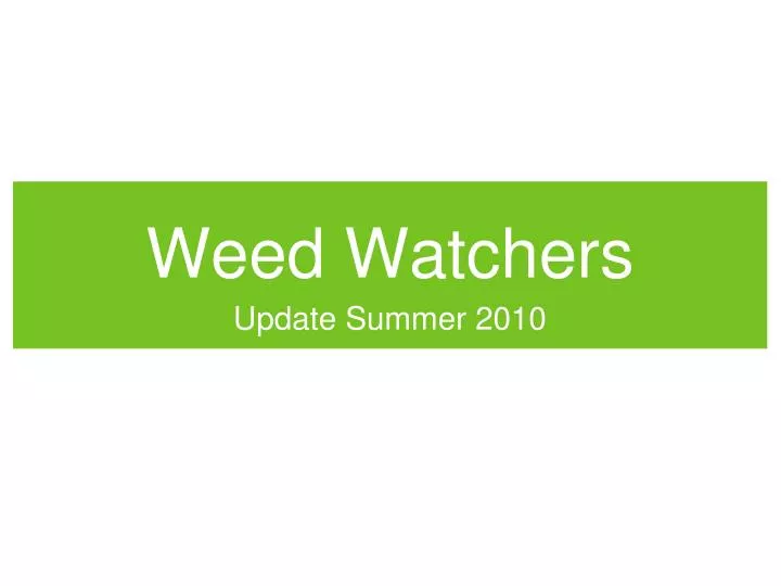 weed watchers