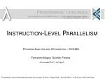 Instruction-Level Parallelism - slide 1