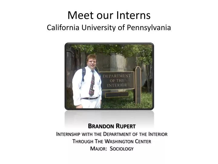 meet our interns california university of pennsylvania