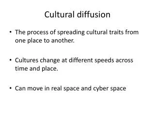 Cultural diffusion