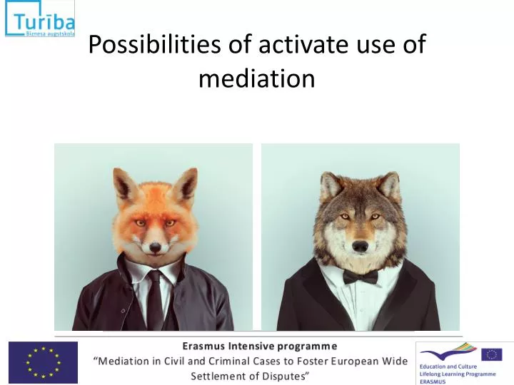 possibilities of activate use of mediation