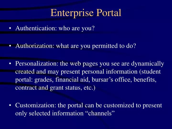 enterprise portal