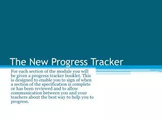 The New Progress Tracker
