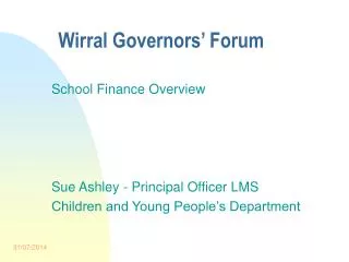 Wirral Governors’ Forum