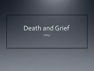 Death and Grief