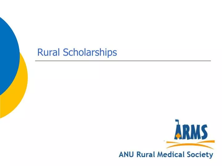 rural scholarships