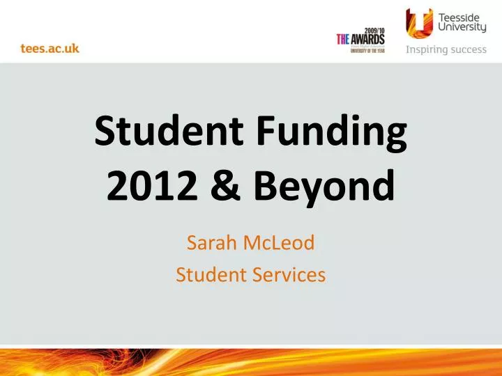student funding 2012 beyond