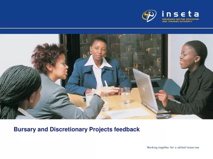 bursary and discretionary projects feedback