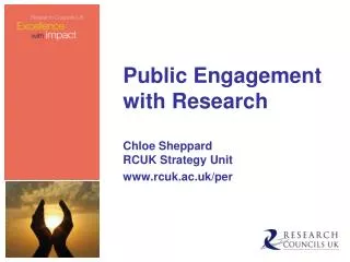 Public Engagement with Research