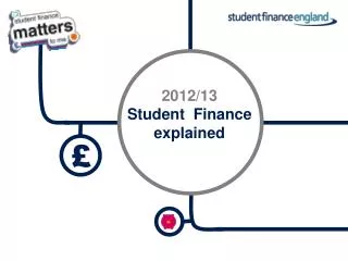 2012/13 Student Finance explained