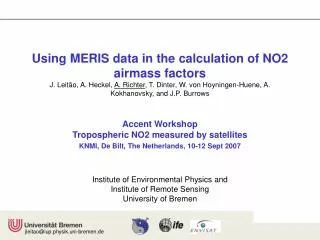 How to do? Using data of MERIS instrument
