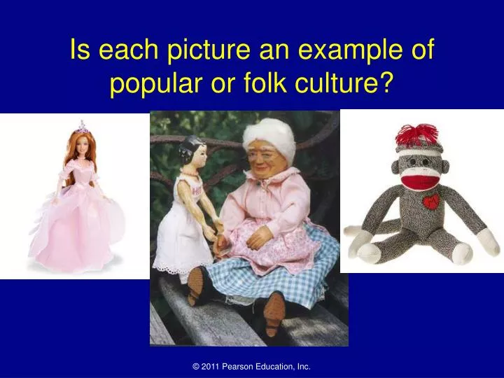 is each picture an example of popular or folk culture