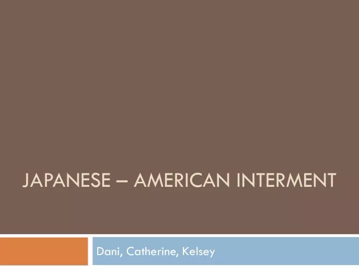 japanese american interment