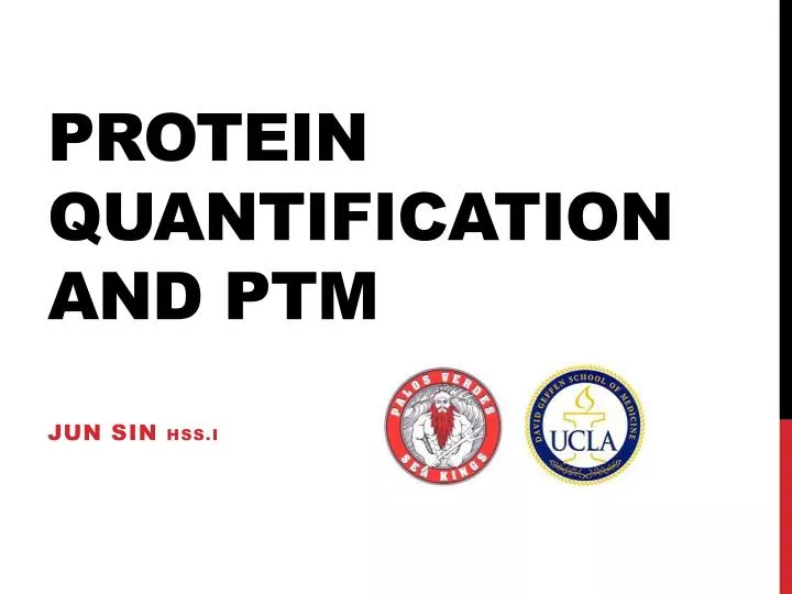 protein quantification and ptm