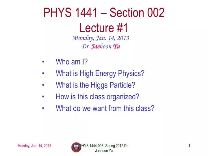 phys 1441 section 002 lecture 1