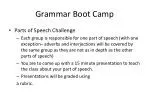 Grammar Boot Camp - slide 1
