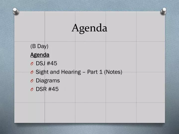 agenda