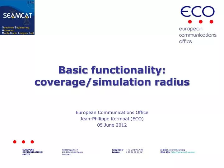 basic functionality coverage simulation radius