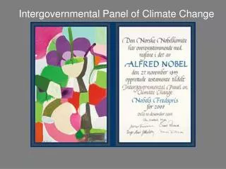 Intergovernmental Panel of Climate Change