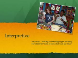 interpretive