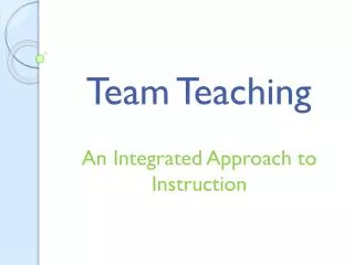 Team Teaching