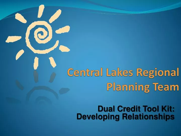 central lakes regional planning team