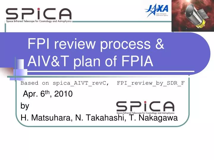 fpi review process aiv t plan of fpia