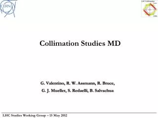 Collimation Studies MD
