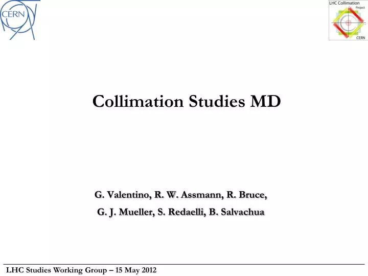 collimation studies md