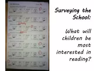 Surveying the School: What will children be most interested in reading?