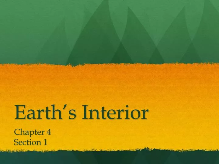 earth s interior