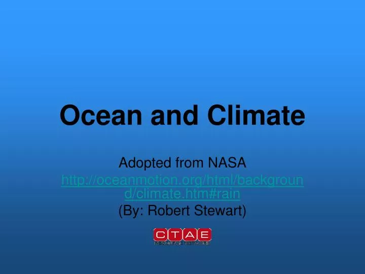 ocean and climate