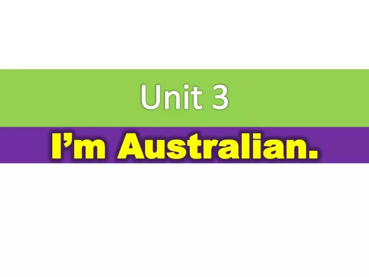 unit 3