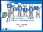 Application Submission System &amp; Interface for Submission Tracking - slide 1