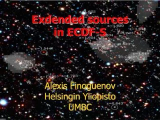 Exdended sources in ECDF-S