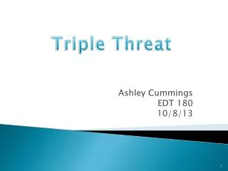 Ashley Cummings EDT 180 10/8/13