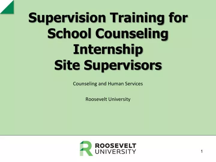 supervision training for school counseling internship site supervisors