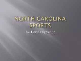 North Carolina SPORTS