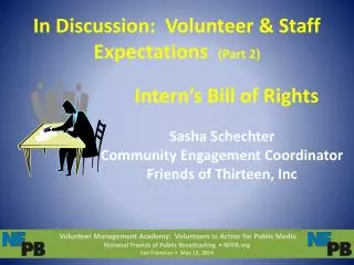 In Discussion: Volunteer &amp; Staff Expectations (Part 2)
