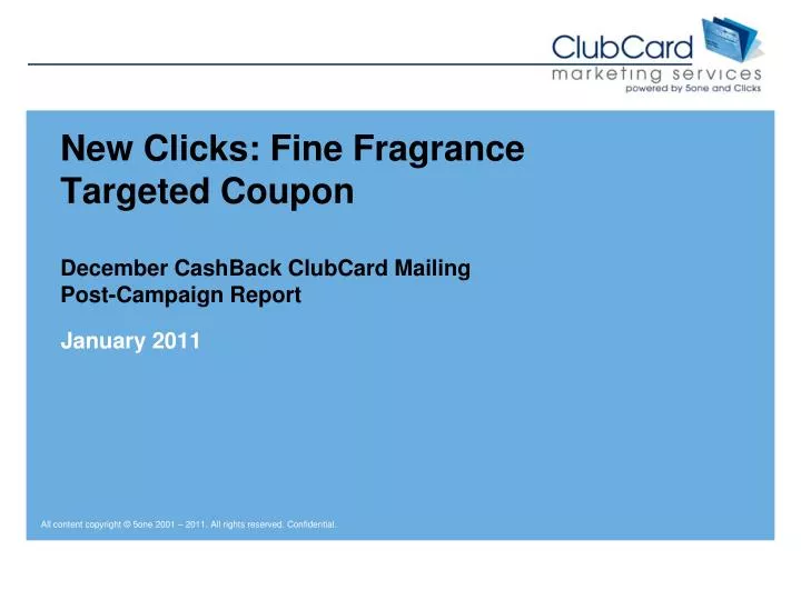 new clicks fine fragrance targeted coupon december cashback clubcard mailing post campaign report