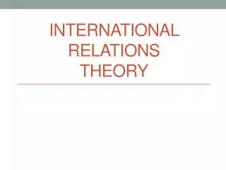 International relations Theory