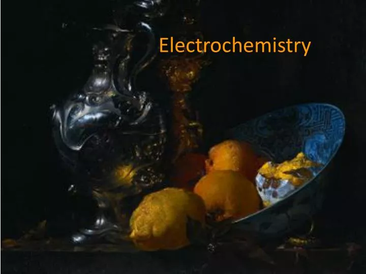 electrochemistry