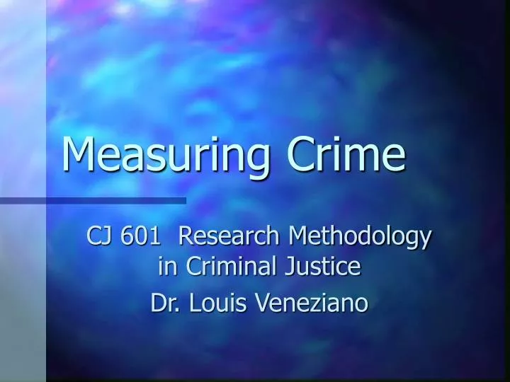 measuring crime
