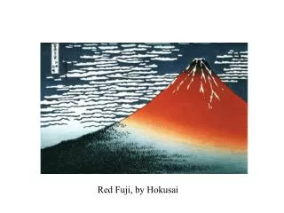Red Fuji, by Hokusai