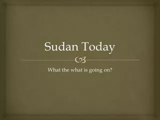 Sudan Today