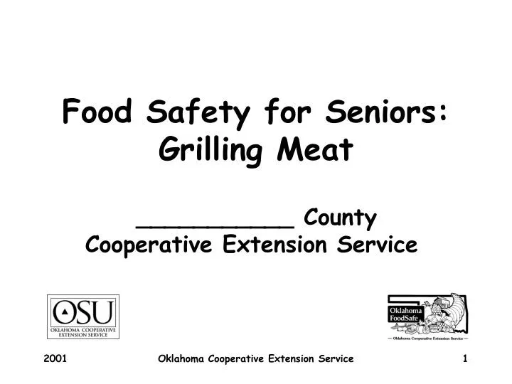 food safety for seniors grilling meat