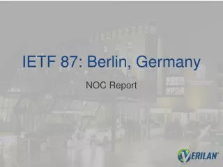 IETF 87: Berlin, Germany